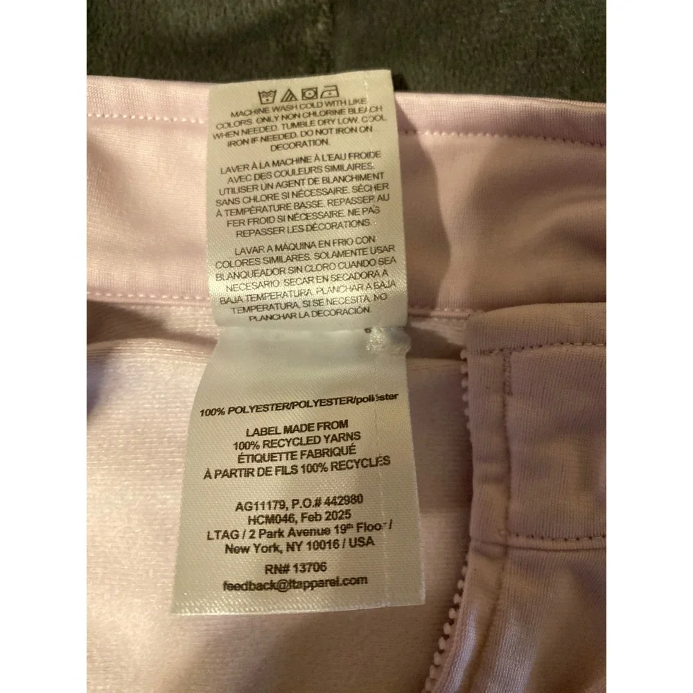 Adidas Girls Track Jacket Lavender Purple 3-Stripe Full Zip Size 7 AG11179 0176